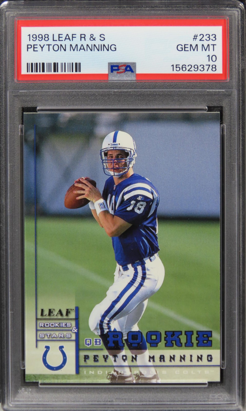 Peyton Manning Leaf Rookies & Stars #233 Base