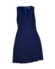 Lauren Ralph Lauren Shift Sleeveless Navy Smytrical Dress Size 2