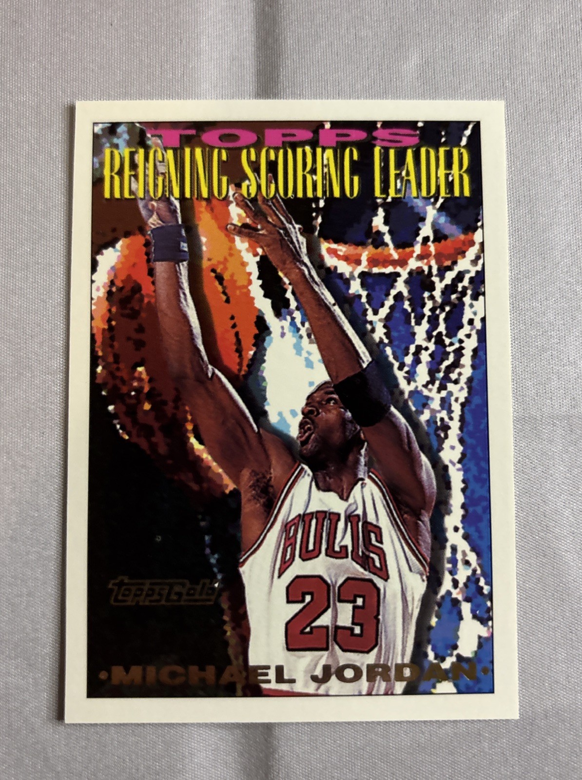 1993-94 Topps - Scoring Leader Michael Jordan #384 Gold