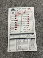 Trenton Thunder Bowie Baysox Game Used Lineup Card 6/16/2019