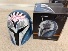 Star Wars The Black Series Bo-Katan Kryze Helmet     Signed by Katee Sackhoff