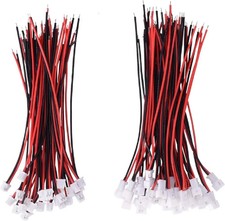 10 or 30 Pairs JST 1.25Mm 2 Pin Micro Male Female Connector Plug with Red Black