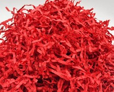 8 oz Red Crinkle Cut Paper Shred Gift Basket Filler Wrapping Stuffing