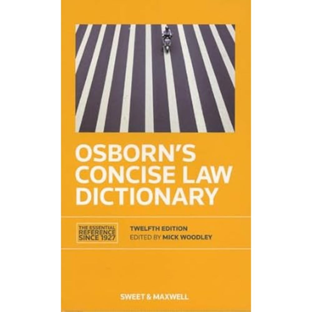 Osborn's Concise Law Dictionary by Mick Woodley (Paperback Book) - Image 3