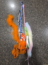 Cat Wand Toy Set Interactive Kitten Teaser for Indoor Cats, Colorful