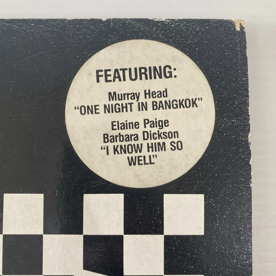 Chess Soundtrack Original Vinyl Record 1984 Tim Rice ABBA Musical Double Album - Image 2 of 4