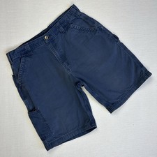 Y2K Carhartt Shorts Men 36 Original Fit Carpenter Blue Workwear B147 Fade