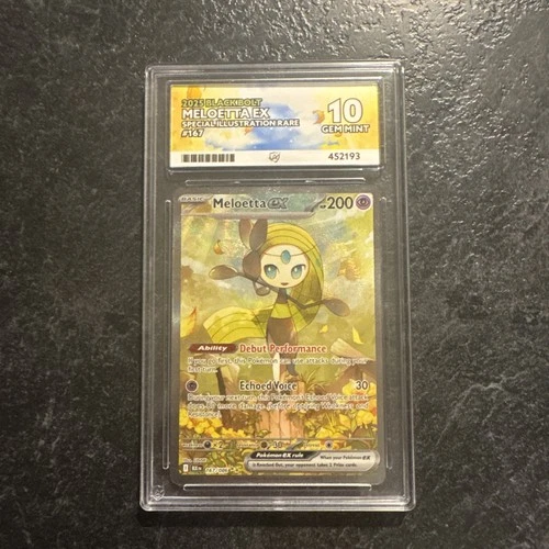 Pokémon TCG Meloetta Black Bolt Special Illustration Rare Card 167/086 ACE 10