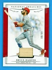 2019 Panini National Treasures #106 Bryce Harper Bat #/99 074260