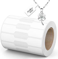 Jewelry Price Tags, 500 PCS 1 Roll Self-Adhesive White Blank Labels, Jewelry L