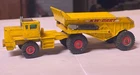 1960s Matchbox Lesney King Size 2 KW Dart Dump Truck K-2 Red Hubs