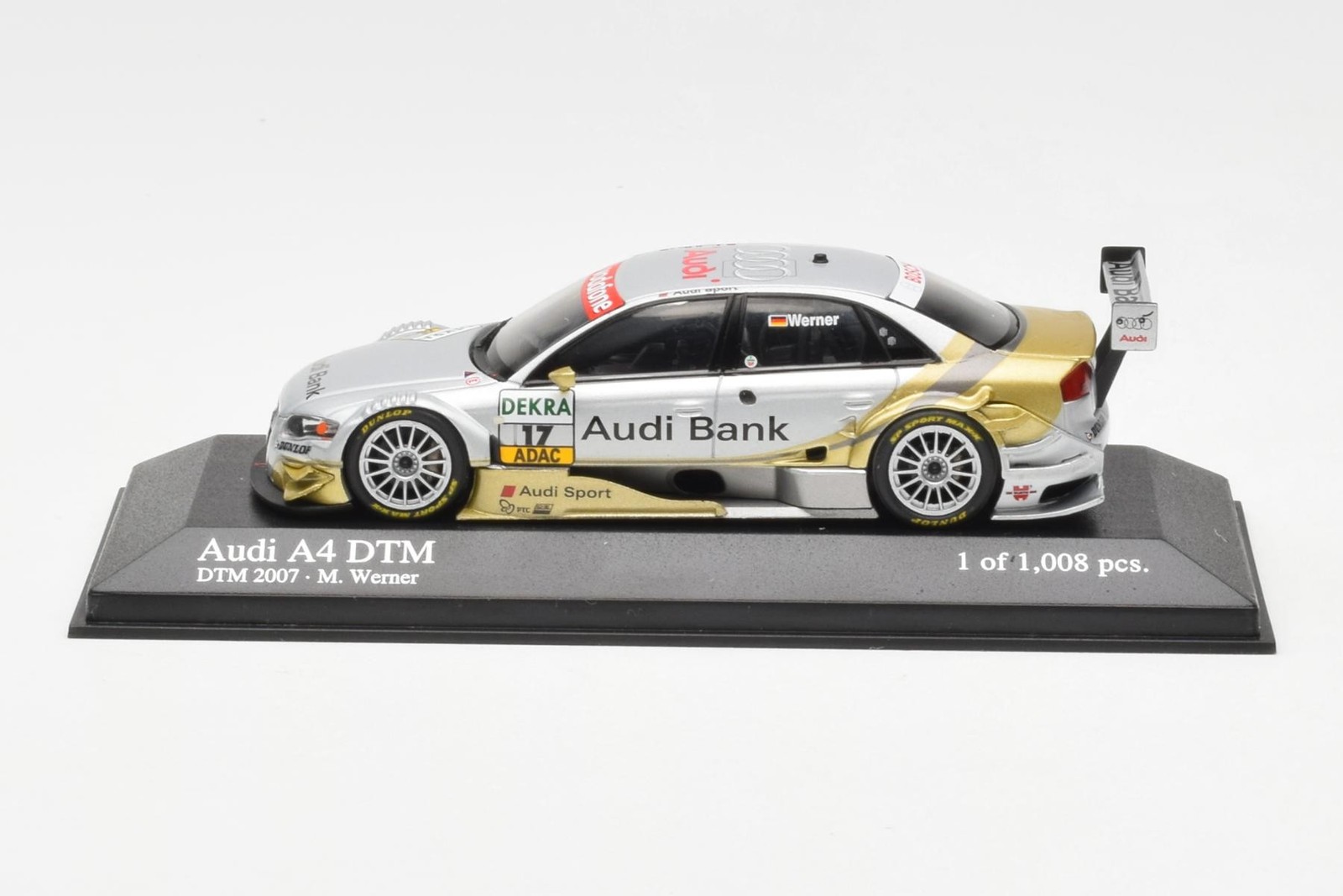 400079667 Audi A4 B7 DTM Team Phoenix n17 M Werner DTM 2007 Minichamps 1/43