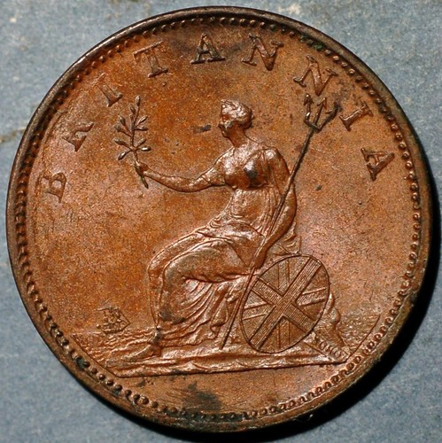 Great Britain 1/2 Penny 1806 George III Two berries KM# 662 - Picture 2 of 2