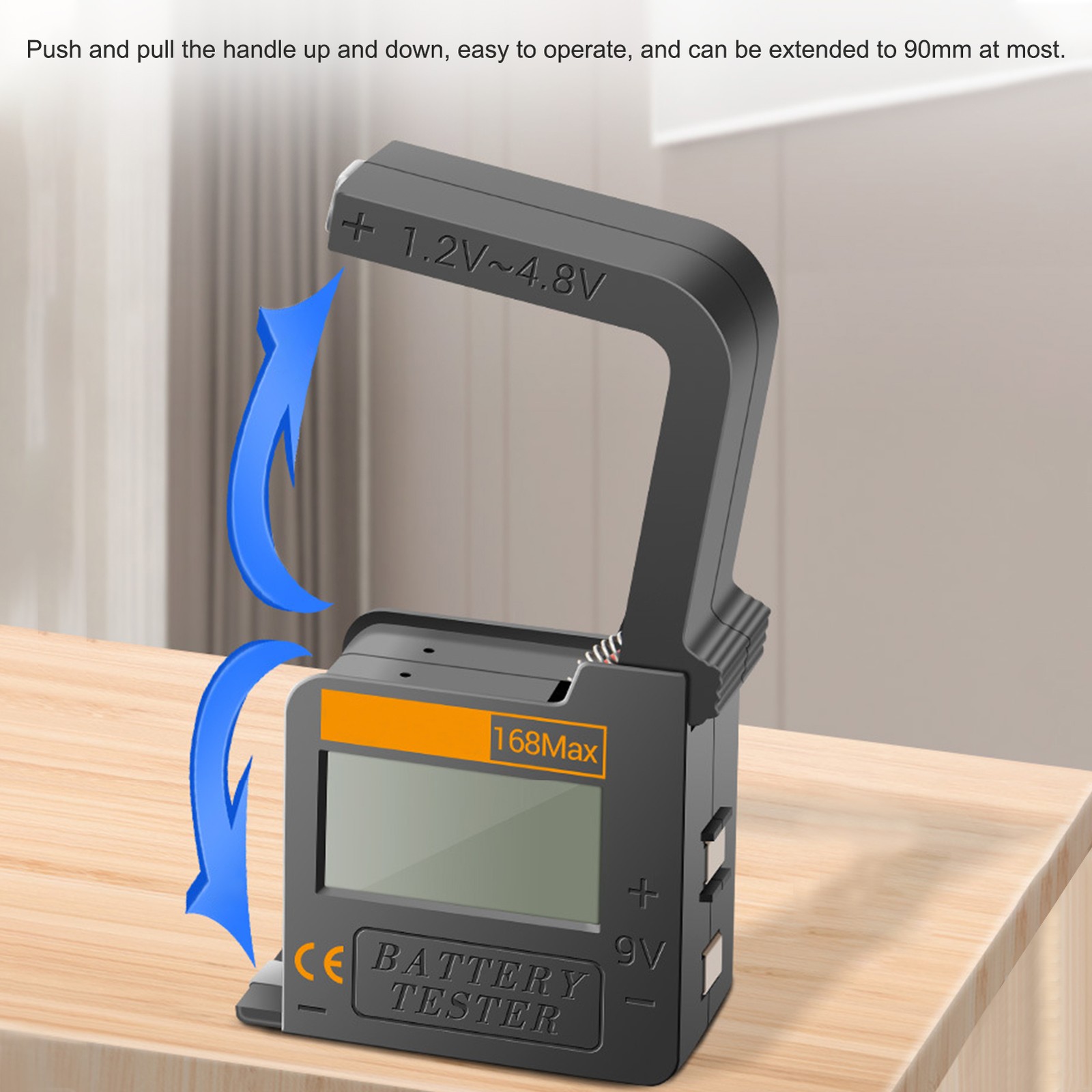 Digital Battery Tester Checker For All Battery C AA AAA D N 9V 6F22& 1.5V Button