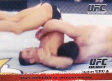 2009 Topps UFC Round 1 #2 Dan Severn RC vs. Anthony Macias