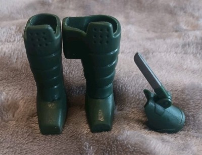 1987 Tonka Spiral Zone RAZORBACK TANK Boots Set Left / Right & Knife Claw LOT