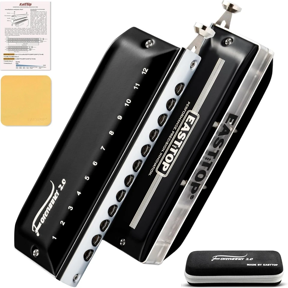 High-Quality Chromatic Harmonica Stainless Steel Shell - Image 3 of 4