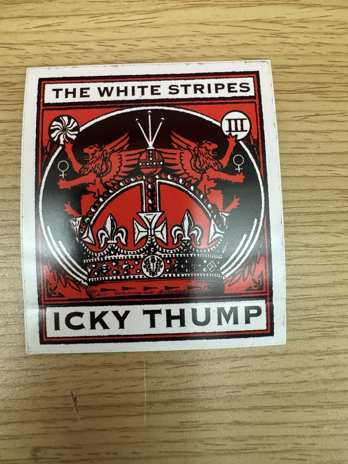 White Stripes - Icky Thump Promo Promotional Sticker NEW
