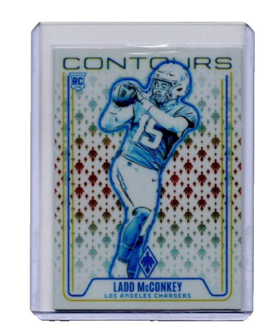 2024 Panini Phoenix - Contours Ladd McConkey #CON-LMY Orange (RC)
