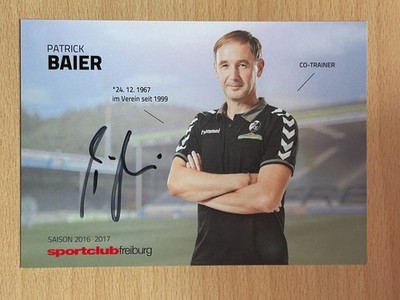 Patrick Baier SC Freiburg autograph card original signed #44289