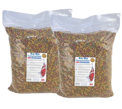 Koi Pond Fish Food Pellet Mix Colour Growth Spirulina Wheatgerm All Year Diet - Afbeelding 25 van 25