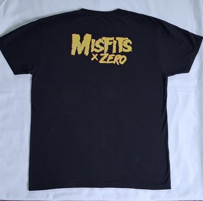 Misfits X Zero T Shirt Fiend Skull Graphic Black USA Medium 100