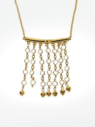 Swarovski Necklace -- Women's with GLD Top Used - Picture 4 of 6