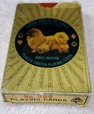 Vintage Swap Playing Cards Deco Puppy Dog Stuffed Toy Dogs worldwide 