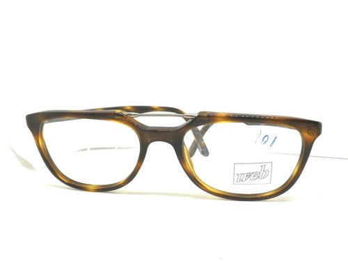 WEB 2752 montatura per occhiali da vista uomo plastica vintage italia  marrone | eBay