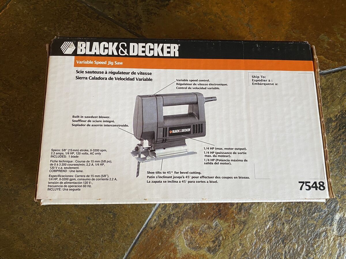 Black and Decker Variable Speed Jig Saw 7548 | eBay Black and Decker Variable Speed Jig Saw 7548 | eBay