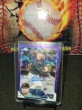 2023 Topps Chrome Update Purple Shimmer/299 Charles LeBlanc RC Auto #RA-CL