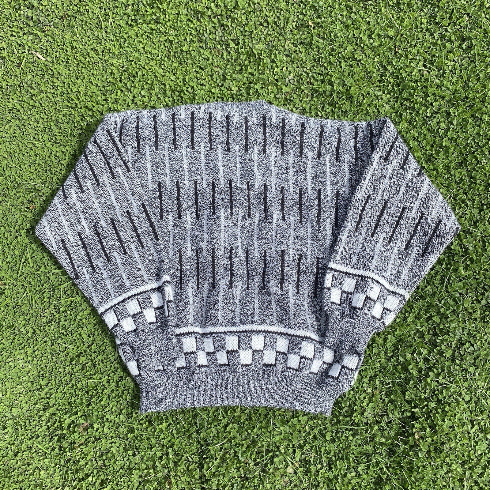 Vintage Wool Patterned Sweater - image 2