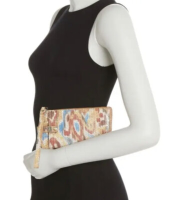 Hobo King Leather Wristlet Color Ikat Size No Size 100% Genuine Leather
