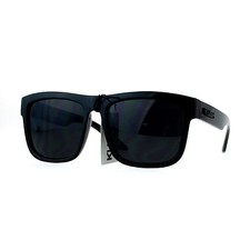 KUSH Sunglasses Classic All Black Square Frame Shades Unisex UV 400