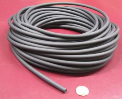 Santoprene TPV Tubing Shore 64A Black 1/4'' OD x 1/8'' ID x 50 Ft Length