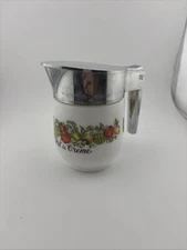 Vintage Corning Ware Gemco Creamer Pitcher 'Spice Of Life' Pot a Creme 1970s