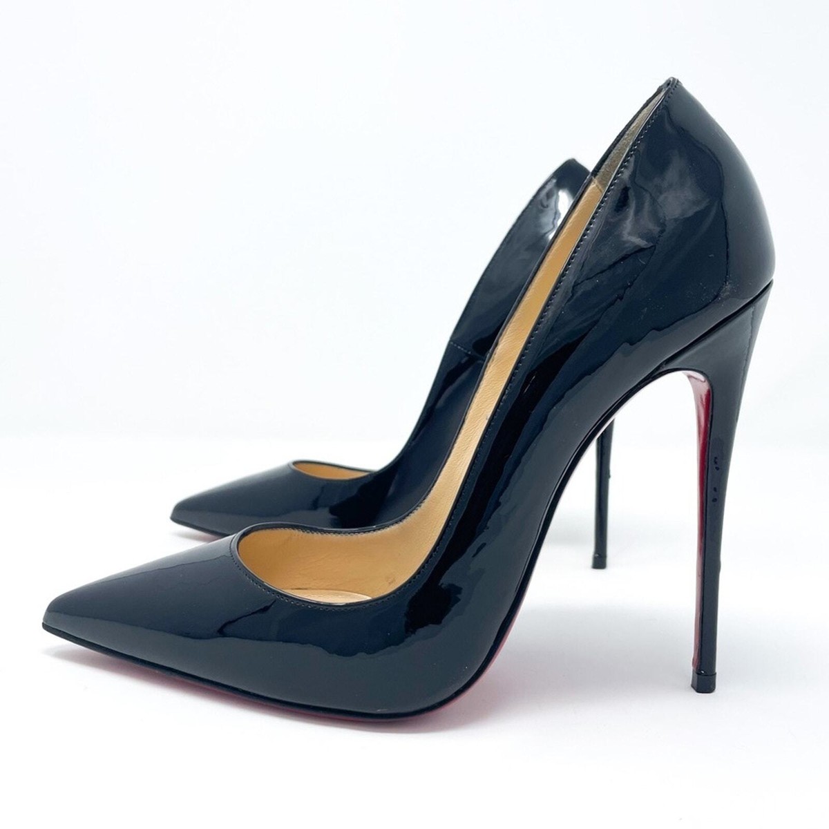 Christian Louboutin So Kate 120 mm Black Patent Leather