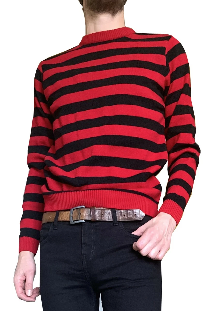 Red black hotsell striped jumper