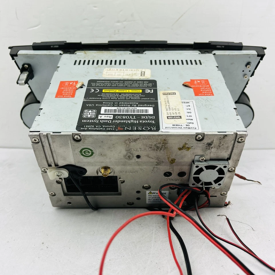 Rosen TY0830 Toyota Highlander 2009-2011 Touchscreen Navigation DVD GPS Untested - Image 2 of 4