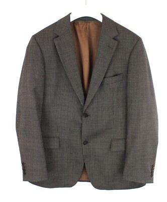 HUGO BOSS Black Label Pasolini Blazer Herren US 42R Wolle Seide Muster