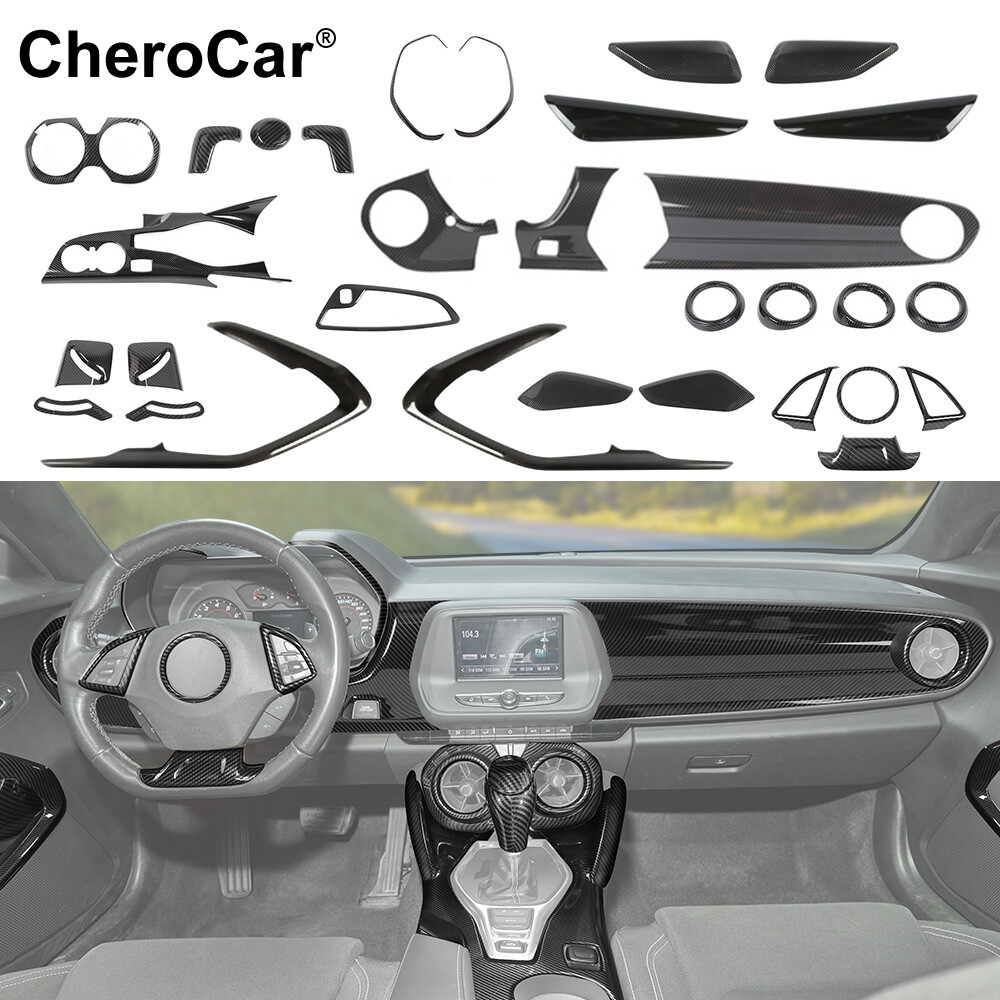 ⭕Car Interior Dash Gear Full Decor Cover Trim Kit for Chevrolet Camaro 2016-2024