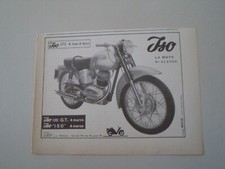 advertising Pubblicità 1956 MOTO ISO 175 4 TEMPI 4 MARCE