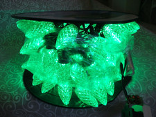 Holiday Time C9 LED String Lights 100 Green Diamond Cut Super Bright NEW