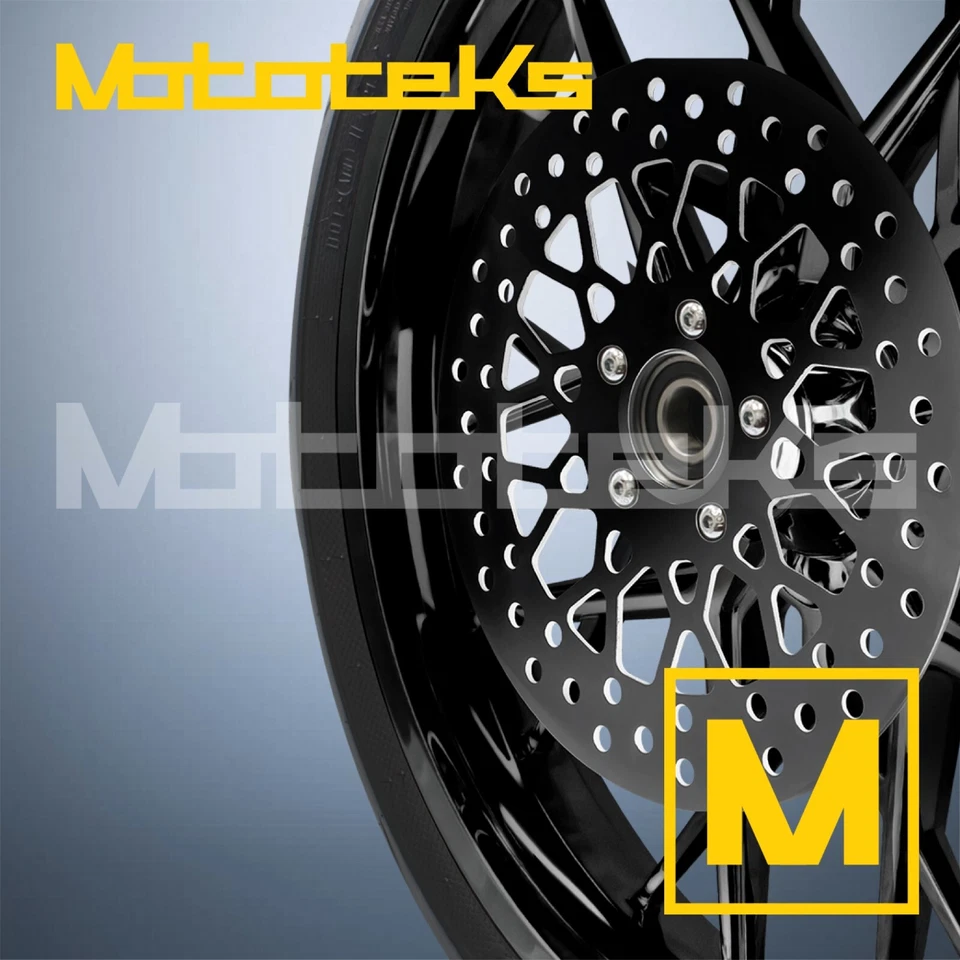 RUEDA MAG MAG 21X3.5 NEGRA PARA HARLEY SOFTAIL SPORTSTER DYNA DELANTERA PRODIGIY Foto 3 de 4