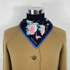 Vintage Hanae Mori Handkerchief Neckerchief Bandana Pocket Square Gift