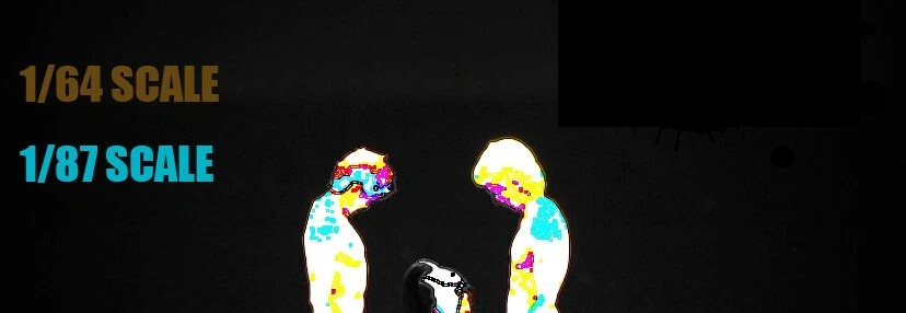 1/64 NIÑA diorama miniaturas mundo figuras modelo apto 1/64 CAR STREET Foto 2 de 4