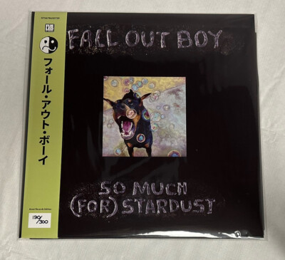 Fall Out Boy So Much For Stardust vinyl Coke Bottle Green Assai Obi LP 190/300