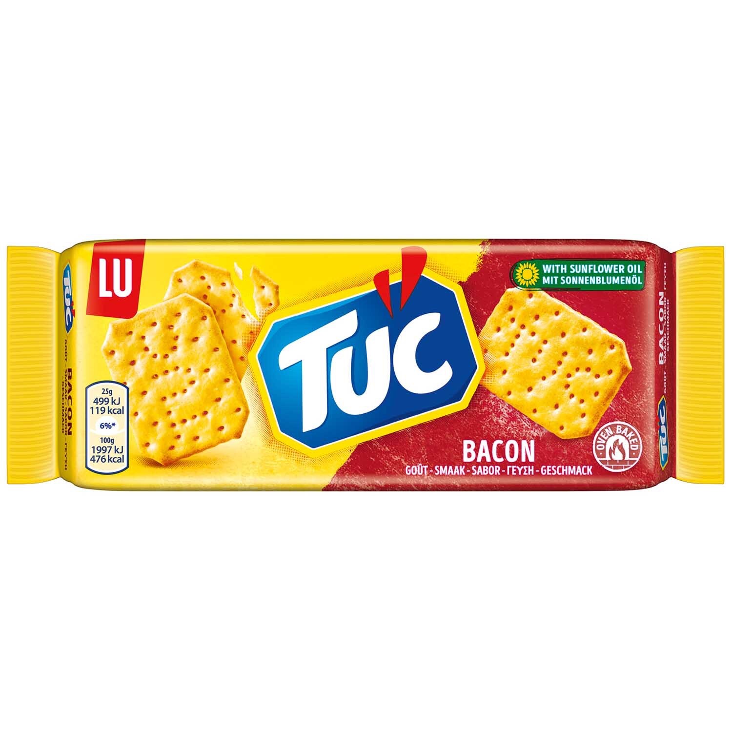 Крекеры LU Tuc ORIGINAL BACON -75г -Сделано в Германии БЕСПЛАТНАЯ ДОСТАВКА