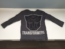 Preowned Toddler Transformers Gray Vintage Graphic T shirt Long Sleeved XS 4