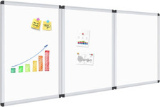 Magnetic Dry Erase Board 48"x24" - 3 Pack with Silver Aluminum Frame